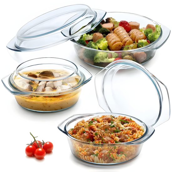 Pyrex Pot Set - 3 Pcs